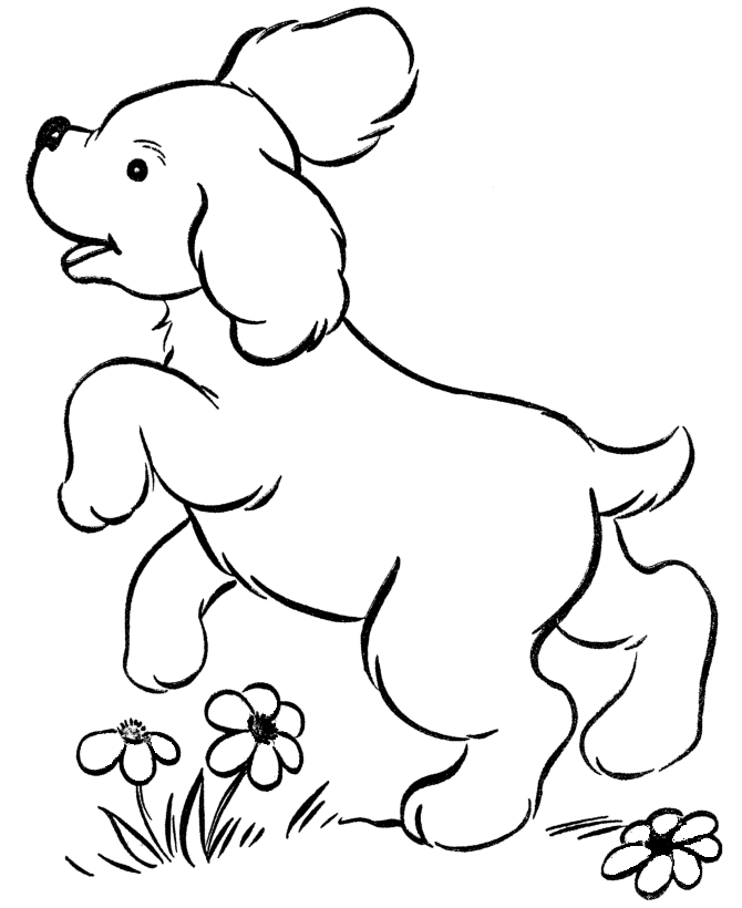 Dog coloring page